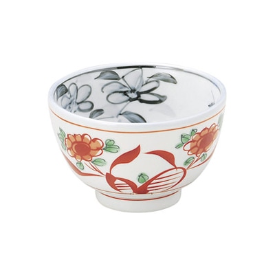 山万 50334-170 赤絵花 夏目3.8丼 1個(ご注文単位1個)【直送品】