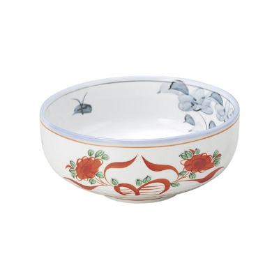 山万 50335-170 赤絵花 深口6.8ボール 1個（ご注文単位1個）【直送品】
