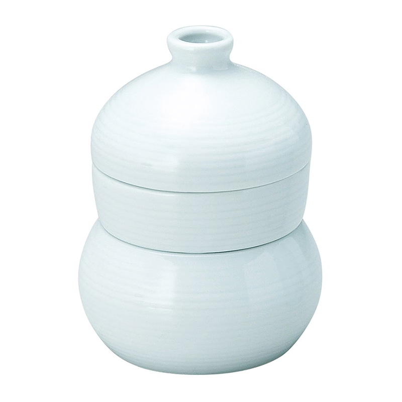 山万 49511-290 青白磁 三段ソバ徳利 1個（ご注文単位1個）【直送品】