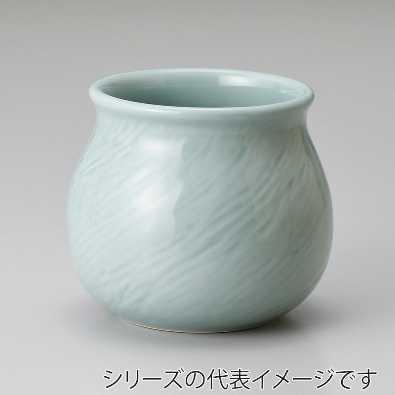 山万 52404-650 青地木目アラ入(小)(萬古焼) 1個（ご注文単位1個）【直送品】