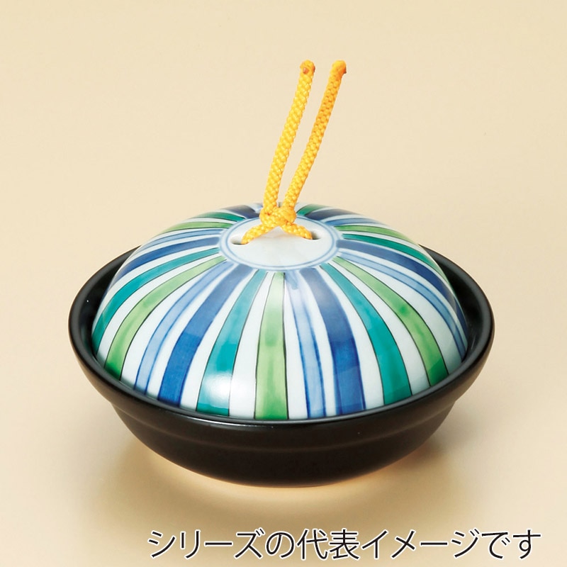 山万 53105-130 会席鍋十草模様(小)(蓋強化) 1個（ご注文単位1個）【直送品】