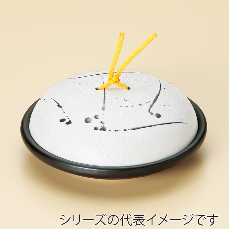 山万 53108-130 黒飛ばしラスター陶板鍋 大 蓋 1個（ご注文単位1個）【直送品】