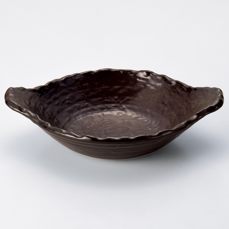 山万 53217-440 茶変形浅鍋 1個（ご注文単位1個）【直送品】