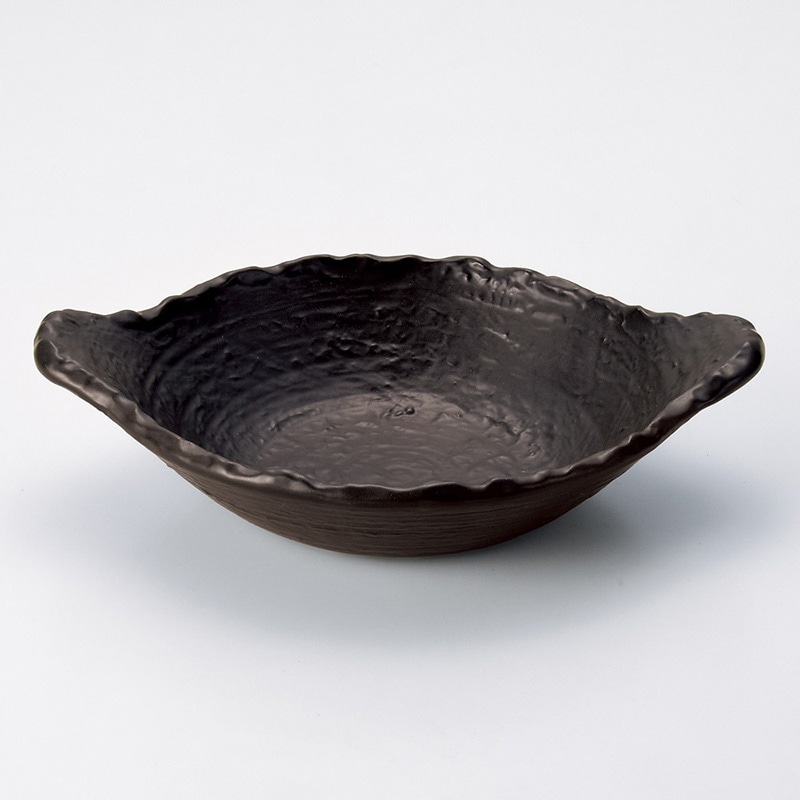 山万 53218-440 黒変形浅鍋 1個（ご注文単位1個）【直送品】