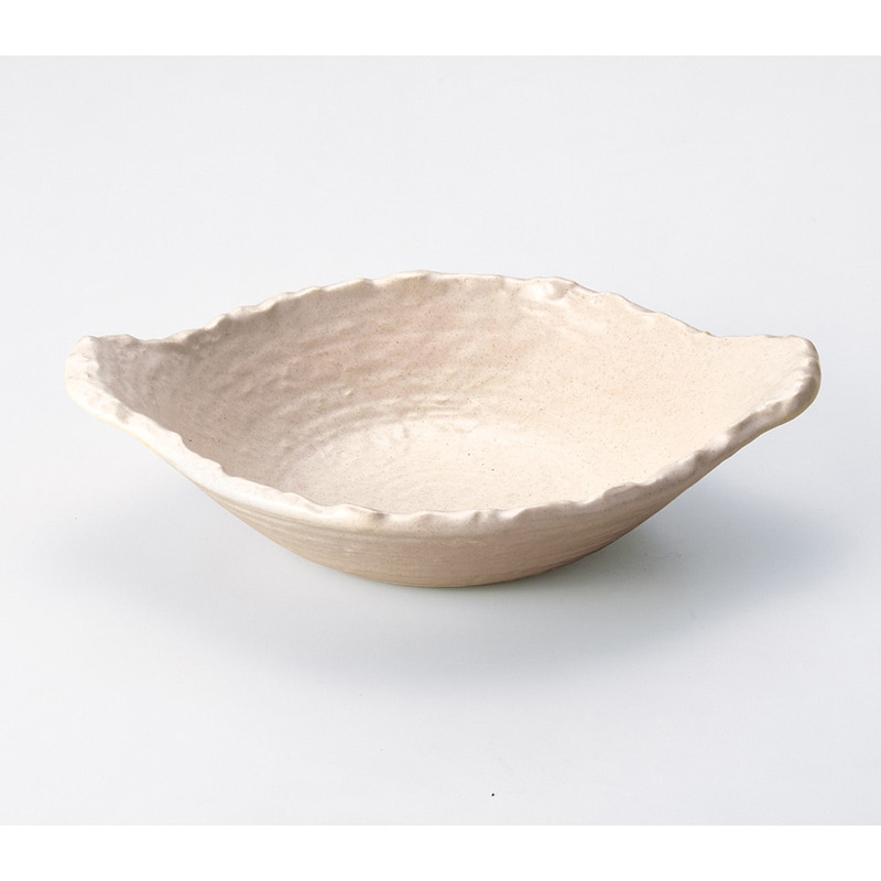 山万 53219-440 白変形浅鍋 1個（ご注文単位1個）【直送品】