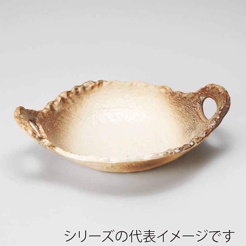 山万 53212-Y0 かすみ志野6号変形陶板(萬古焼 1個（ご注文単位1個）【直送品】