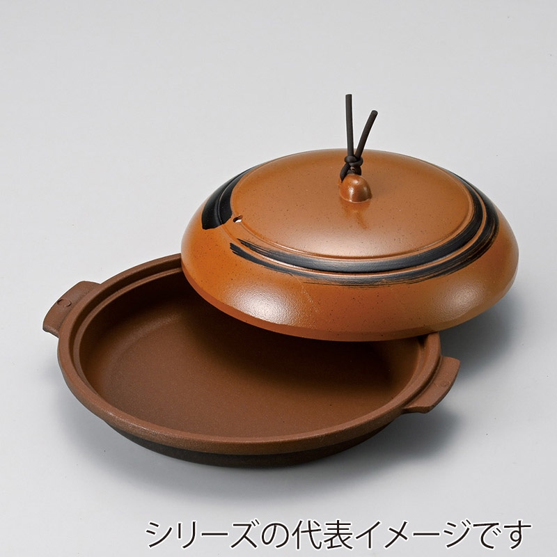 山万 53504-810 アルミ16cmアルミ丸陶板 深 1個（ご注文単位1個）【直送品】