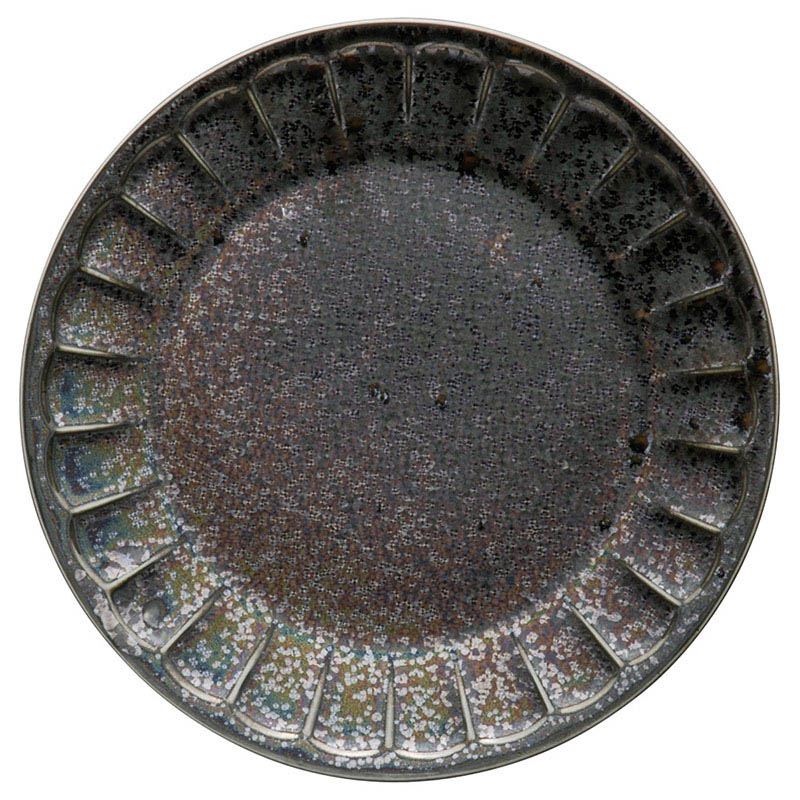 山万 54910-230 虹23cmソギ丸皿 1個(ご注文単位1個)【直送品】