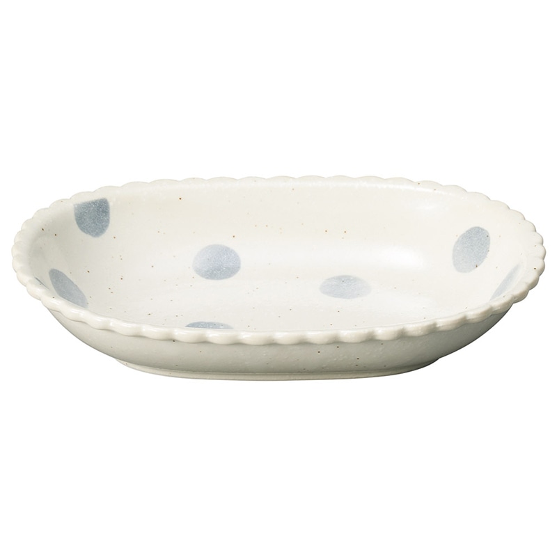 山万 56817-190 あわあわ23cm楕円盛鉢 1個(ご注文単位1個)【直送品】