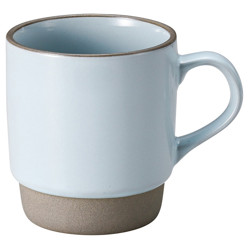 山万 59026-400 S-Cafeスタックマグ(水色 1個(ご注文単位1個)【直送品】