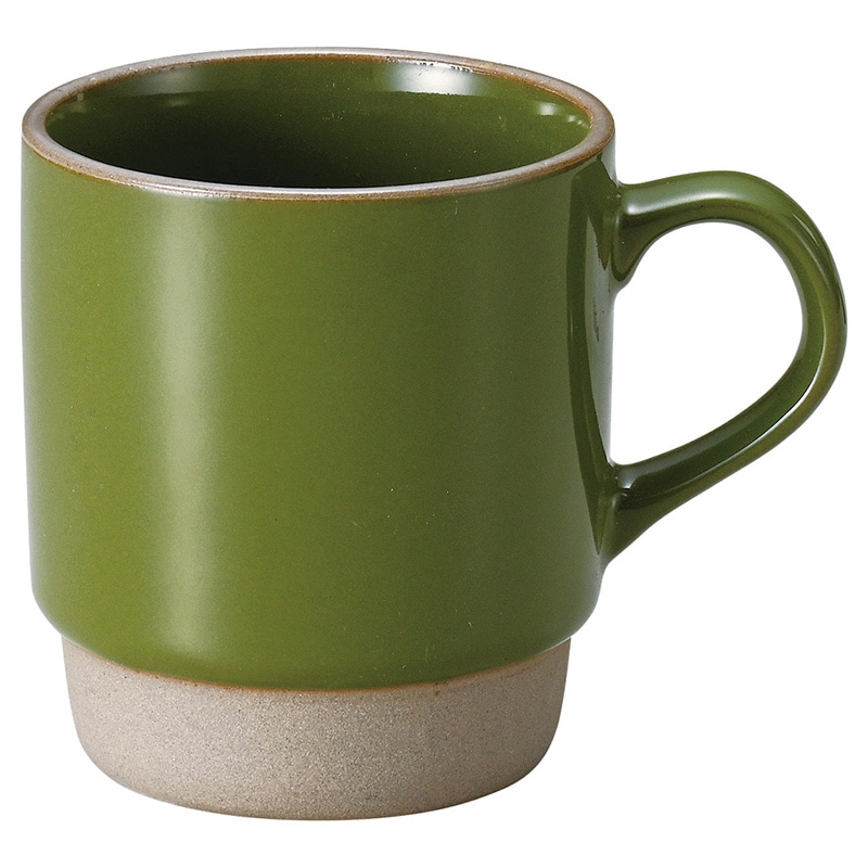 山万 59021-400 S-Cafeスタックマグ グリ 1個(ご注文単位1個)【直送品】