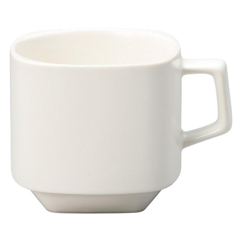 山万 59031-180 ホワイトスタックコーヒー碗 1個(ご注文単位1個)【直送品】