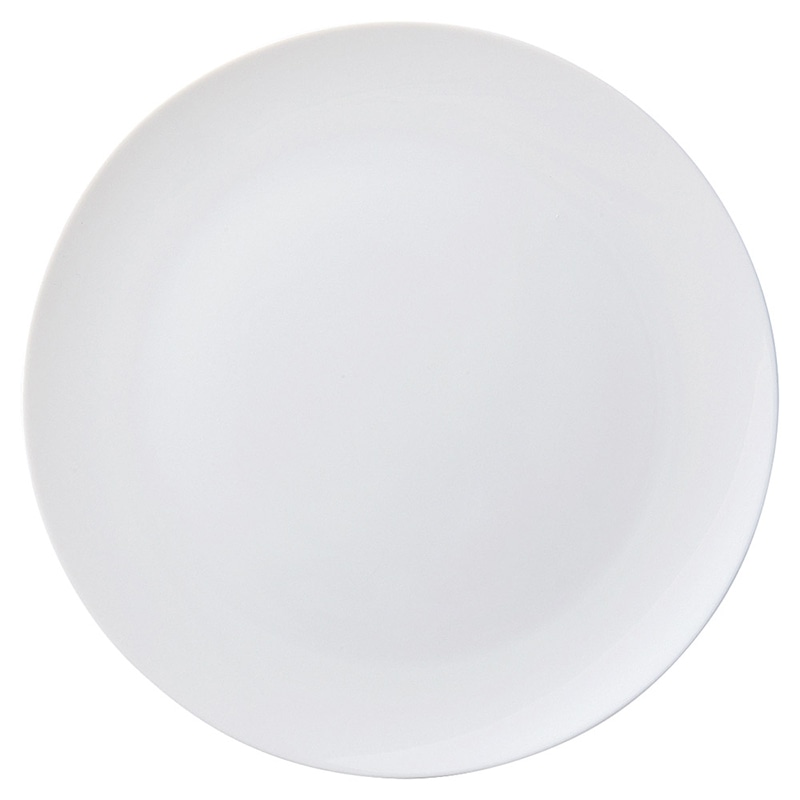 山万 57707-480 白磁29cmフラットプレート 1個(ご注文単位1個)【直送品】