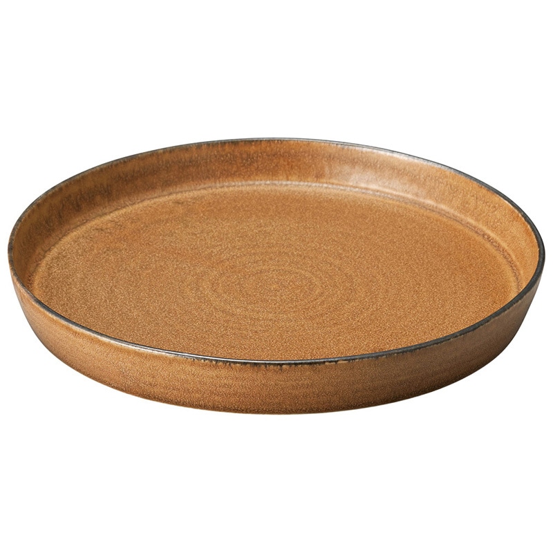 山万 56115-460 ベジ 切立大皿(カラメル) 1個（ご注文単位1個）【直送品】