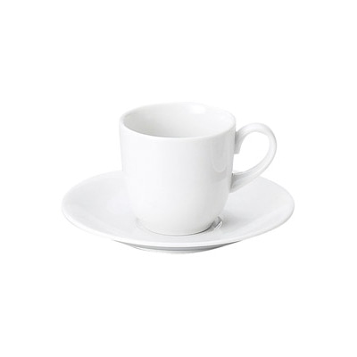 山万 62510-400 MKホワイト コーヒー碗皿 1個(ご注文単位1個)【直送品】