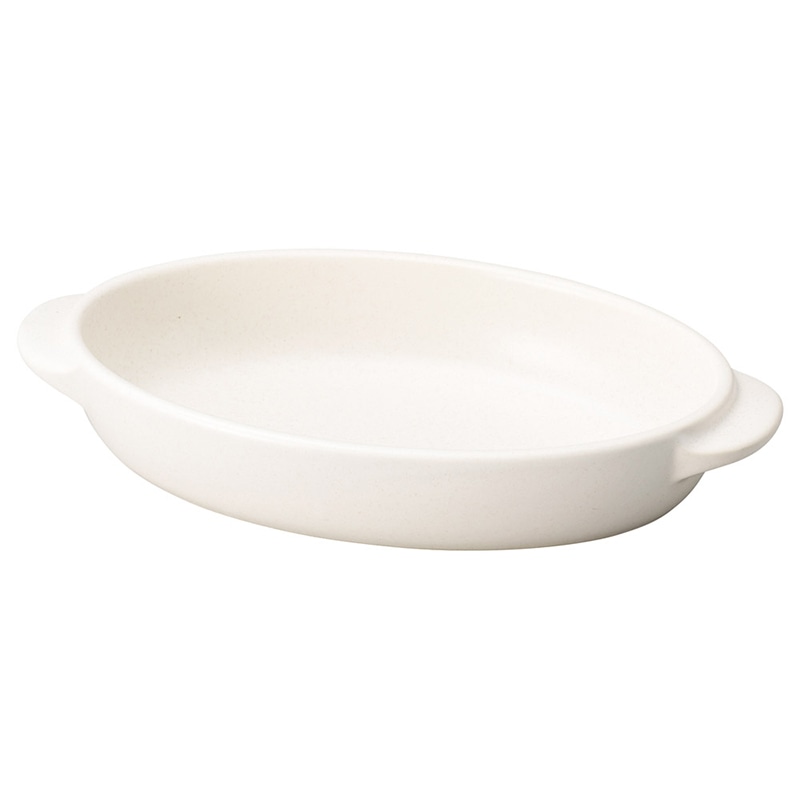 山万 64617-440 白楕円グラタン 大 1個（ご注文単位1個）【直送品】