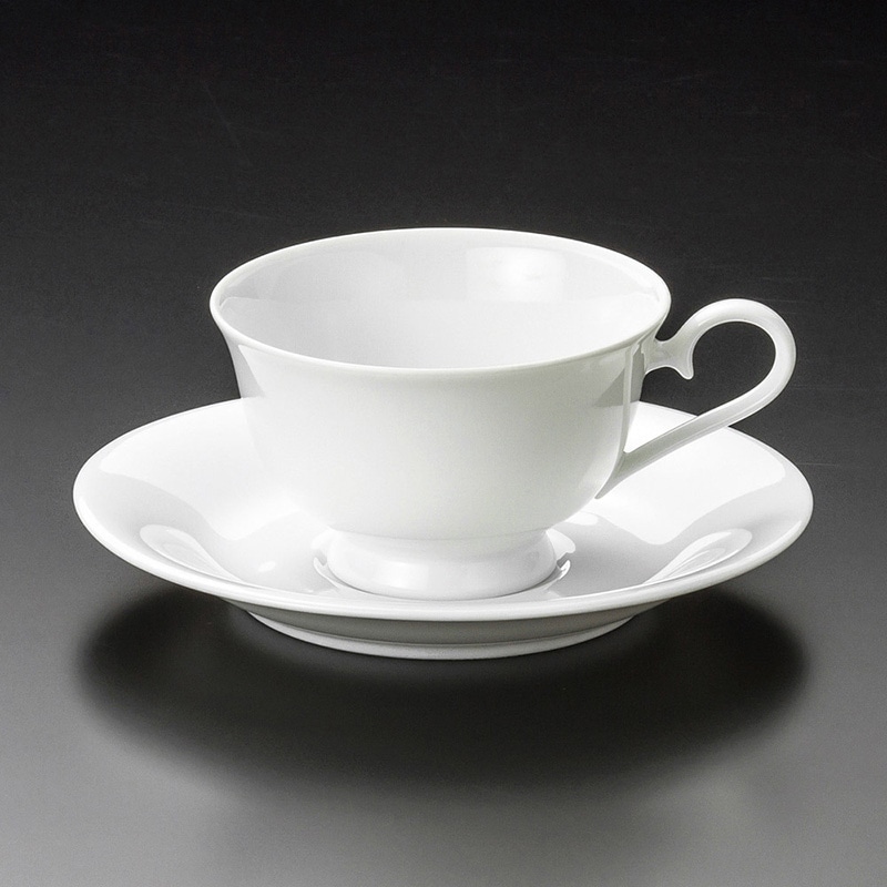 山万 65363-400 白磁カルチェ兼用碗皿 1個(ご注文単位1個)【直送品】