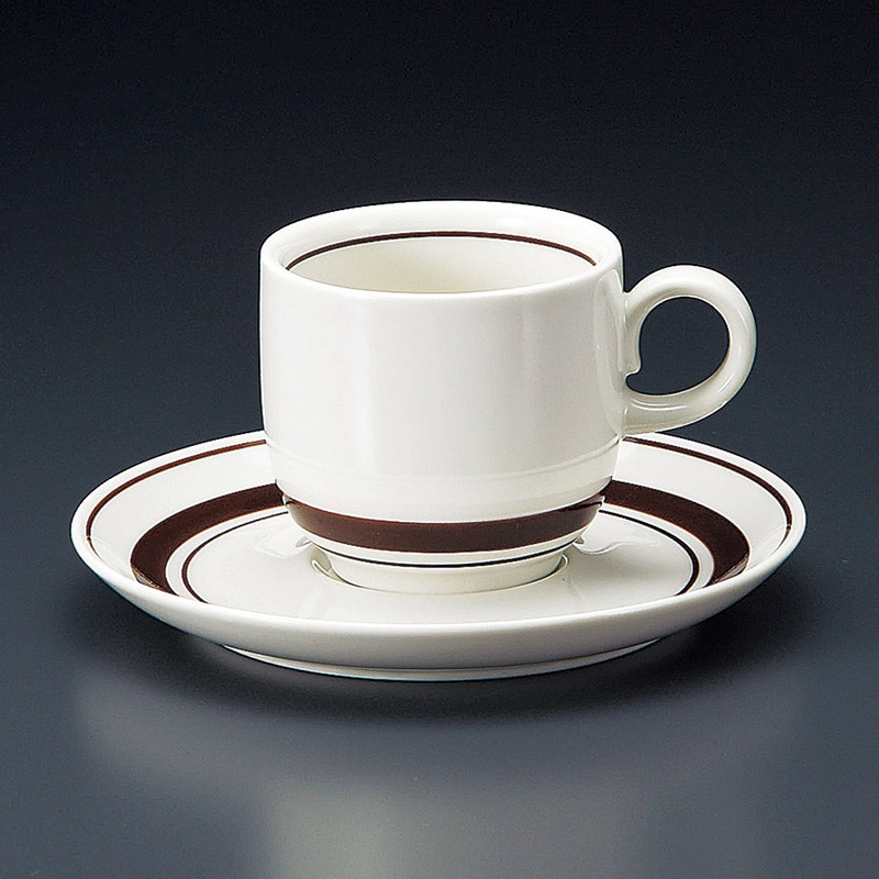 山万 65524-400 ストン茶線コーヒー碗皿 1個(ご注文単位1個)【直送品】