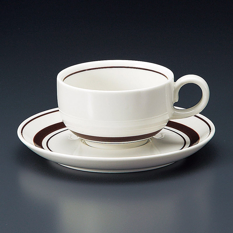 山万 65527-400 ストン茶線紅茶碗皿 1個(ご注文単位1個)【直送品】