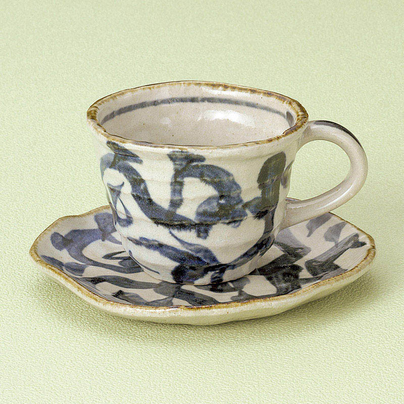 山万 66045-290 新たこ唐草コーヒー碗皿 1個(ご注文単位1個)【直送品】
