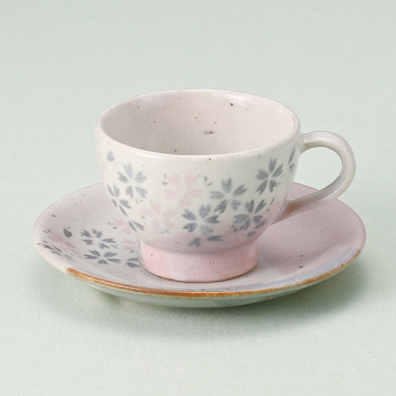 山万 66130-400 吉野桜コーヒー碗皿 1個(ご注文単位1個)【直送品】