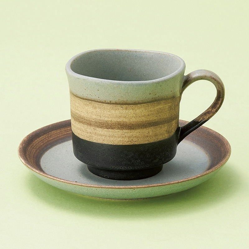 山万 66145-400 セピアコーヒー碗皿 1個(ご注文単位1個)【直送品】