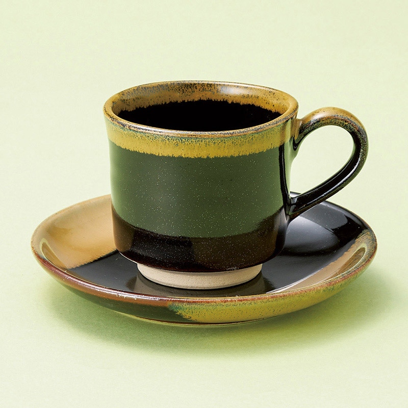 山万 66154-400 天目うのふ流コーヒー碗皿 1個(ご注文単位1個)【直送品】