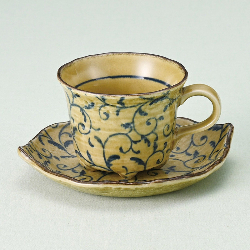 山万 65746-400 葉ふねつる草コーヒー碗皿 1個(ご注文単位1個)【直送品】