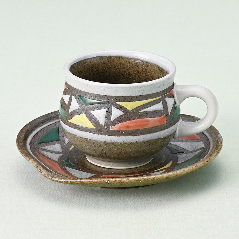 山万 65948-400 万華鏡コーヒー碗皿 1個(ご注文単位1個)【直送品】