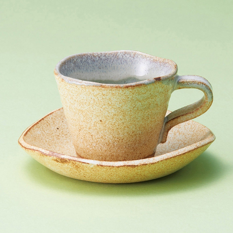 山万 66169-310 黄がすみコーヒー碗皿 1個(ご注文単位1個)【直送品】