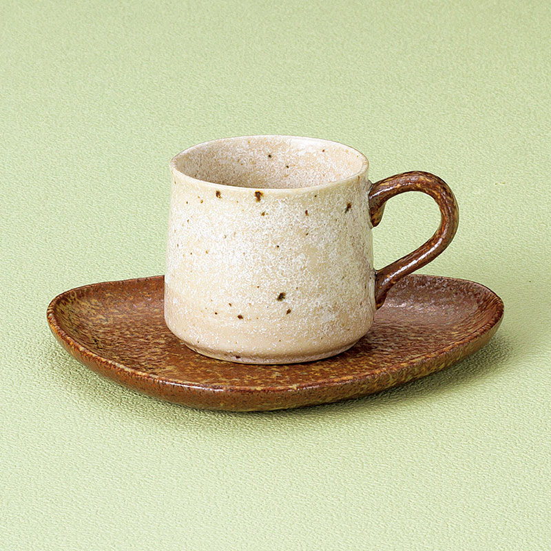 山万 65770-550 ナチュラルコーヒー碗皿 1個(ご注文単位1個)【直送品】