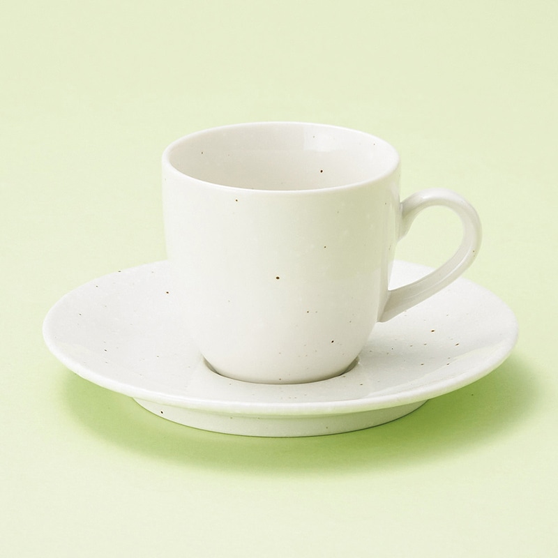山万 65761-020 洋風粉引コーヒー碗皿 1個(ご注文単位1個)【直送品】