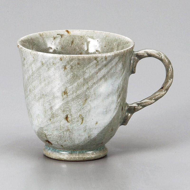 山万 66822-310 縄文青磁刷毛マグ 1個(ご注文単位1個)【直送品】