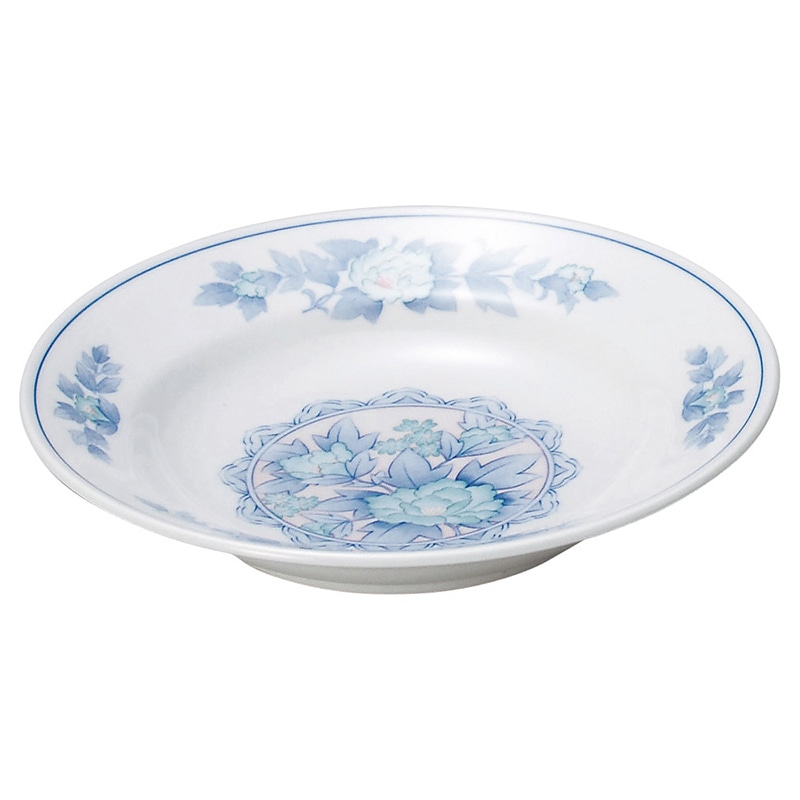 山万 68612-100 三色牡丹 8吋スープ 1個（ご注文単位1個）【直送品】
