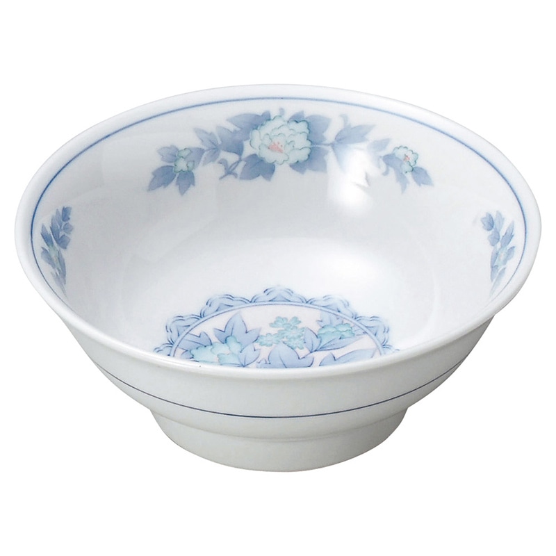 山万 68618-100 三色牡丹 6.5反高台丼 1個（ご注文単位1個）【直送品】