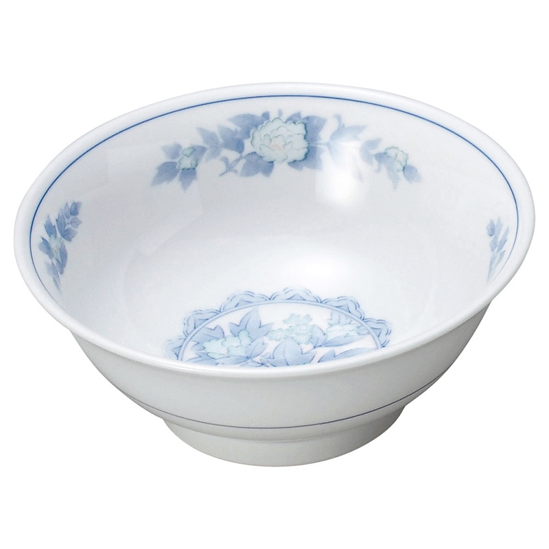 山万 68619-100 三色牡丹 7.0反高台丼 1個（ご注文単位1個）【直送品】