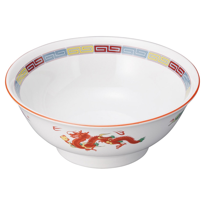 山万 68402-030 三色雷紋 反7.0高台丼 1個（ご注文単位1個）【直送品】