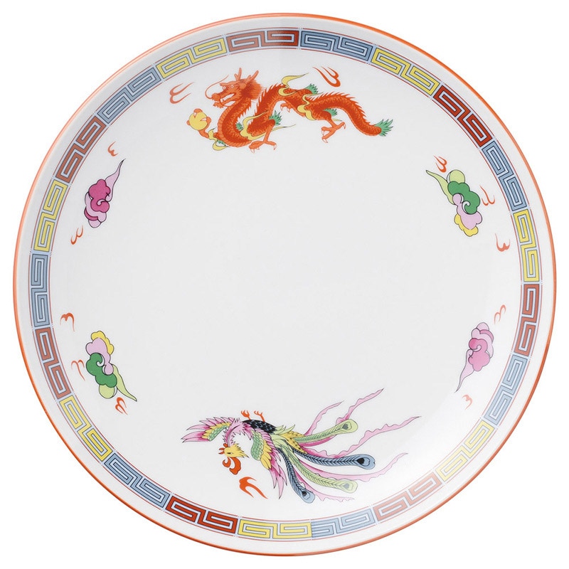 山万 68416-030 三色雷紋 玉渕メタ9吋皿 1個（ご注文単位1個）【直送品】