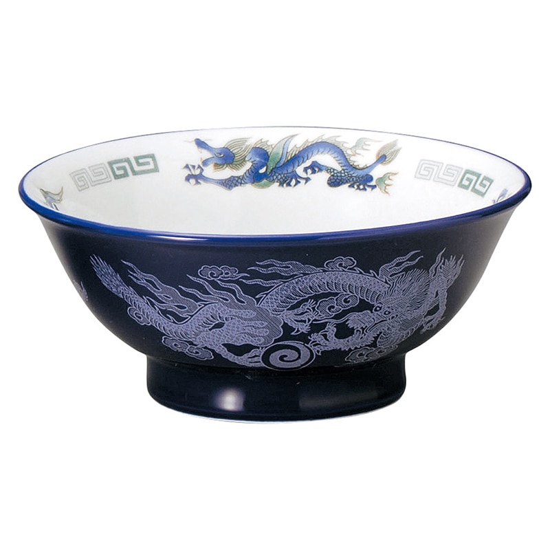 山万 69007-100 ルリ白竜 反高台6.3丼 1個（ご注文単位1個）【直送品】