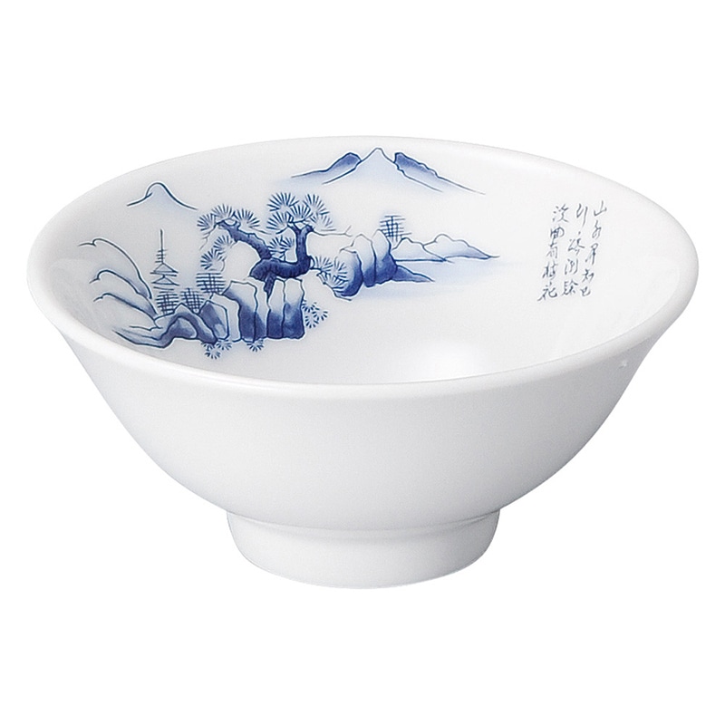 山万 69101-440 上絵山水 3.6汁碗 1個（ご注文単位1個）【直送品】