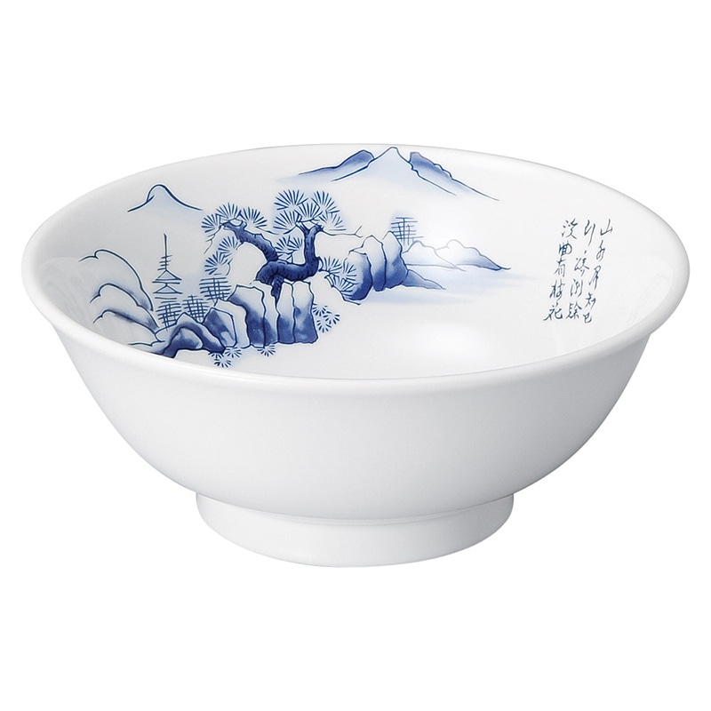 山万 69105-440 上絵山水 6.3高台丼 1個（ご注文単位1個）【直送品】