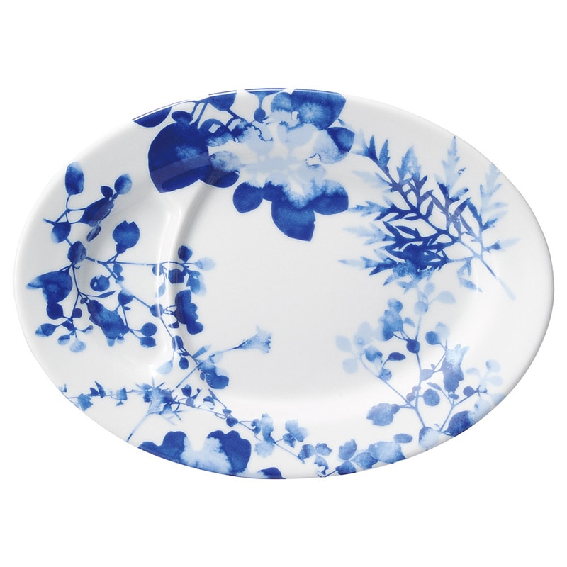 山万 69139-440 フローラル 仕切り付9吋皿 1個（ご注文単位1個）【直送品】