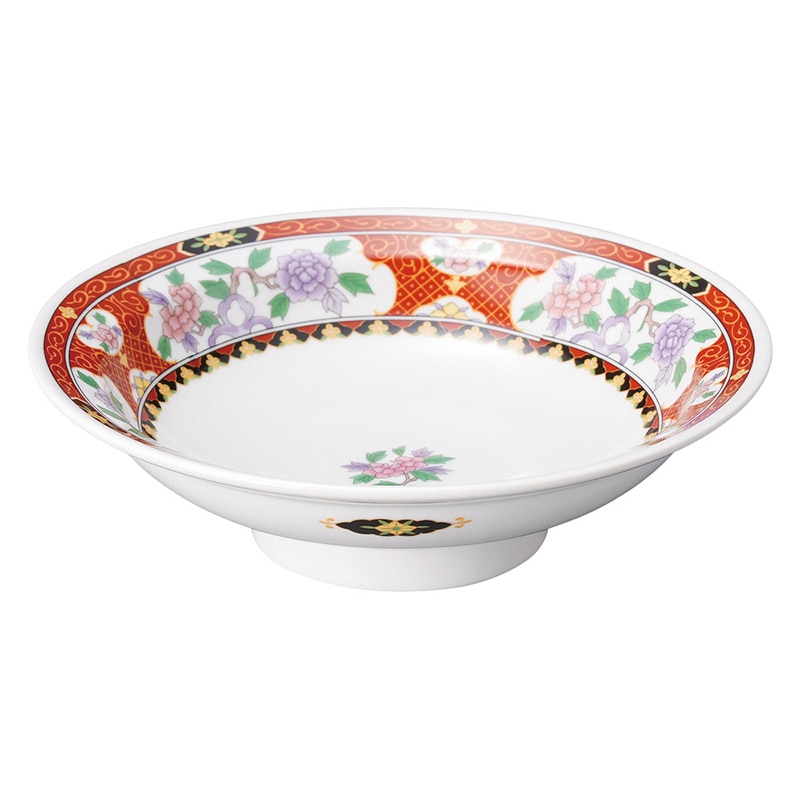 山万 68254-100 紅花祥 7.0高台皿 1個（ご注文単位1個）【直送品】