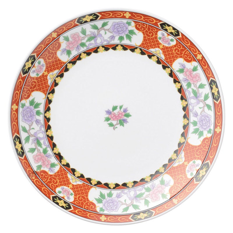 山万 68261-100 紅花祥 9.0皿 1個（ご注文単位1個）【直送品】