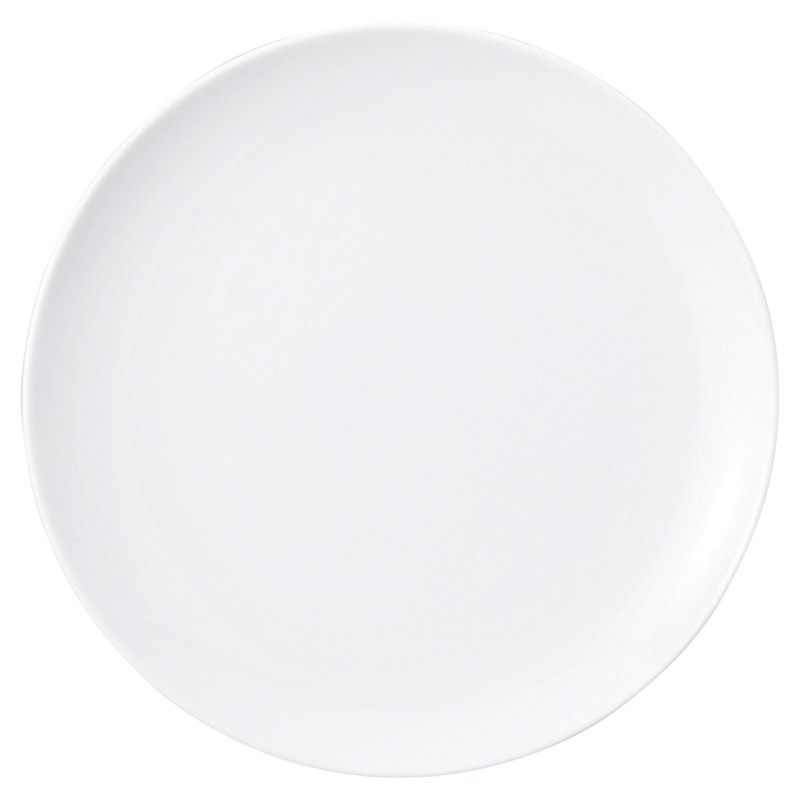山万 69905-130 ニューアジアン 21cm皿(白 1個（ご注文単位1個）【直送品】