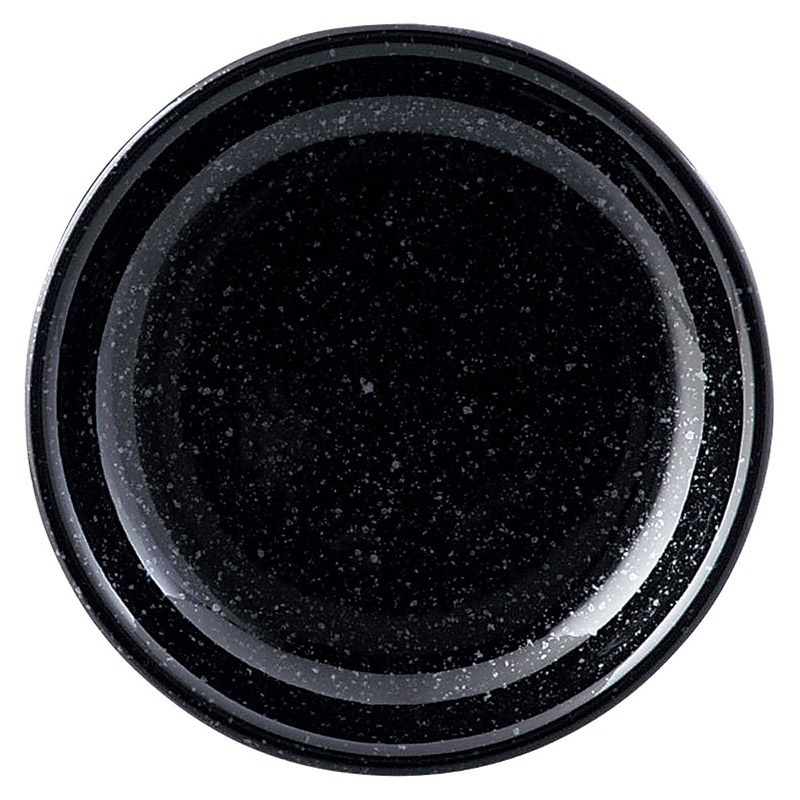 山万 69801-130 ニューアジアン 13cm皿(黒 1個（ご注文単位1個）【直送品】