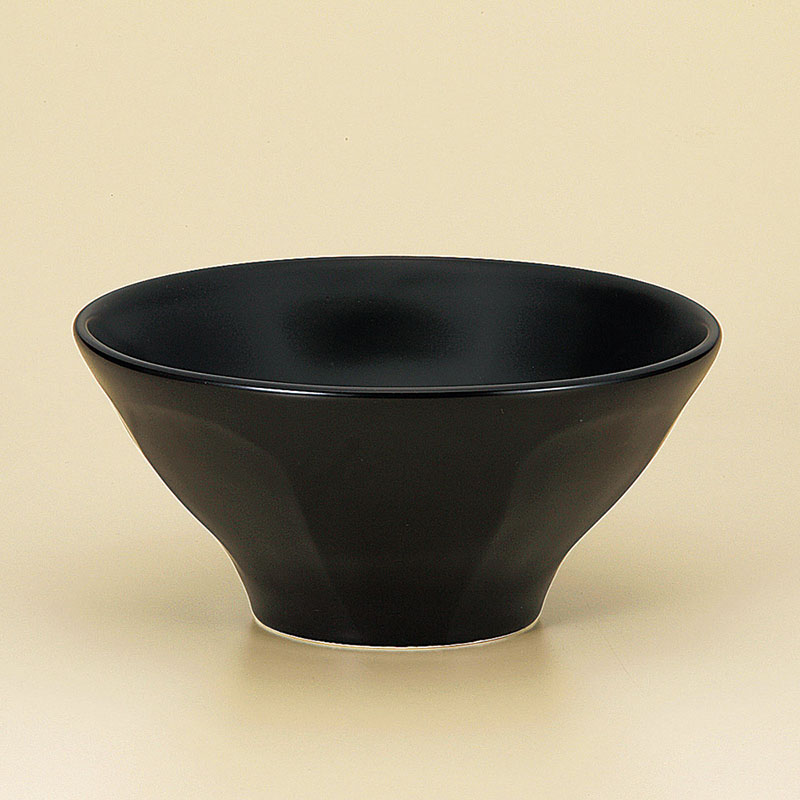 山万 71021-180 黒釉6.5削り高台丼 1個（ご注文単位1個）【直送品】