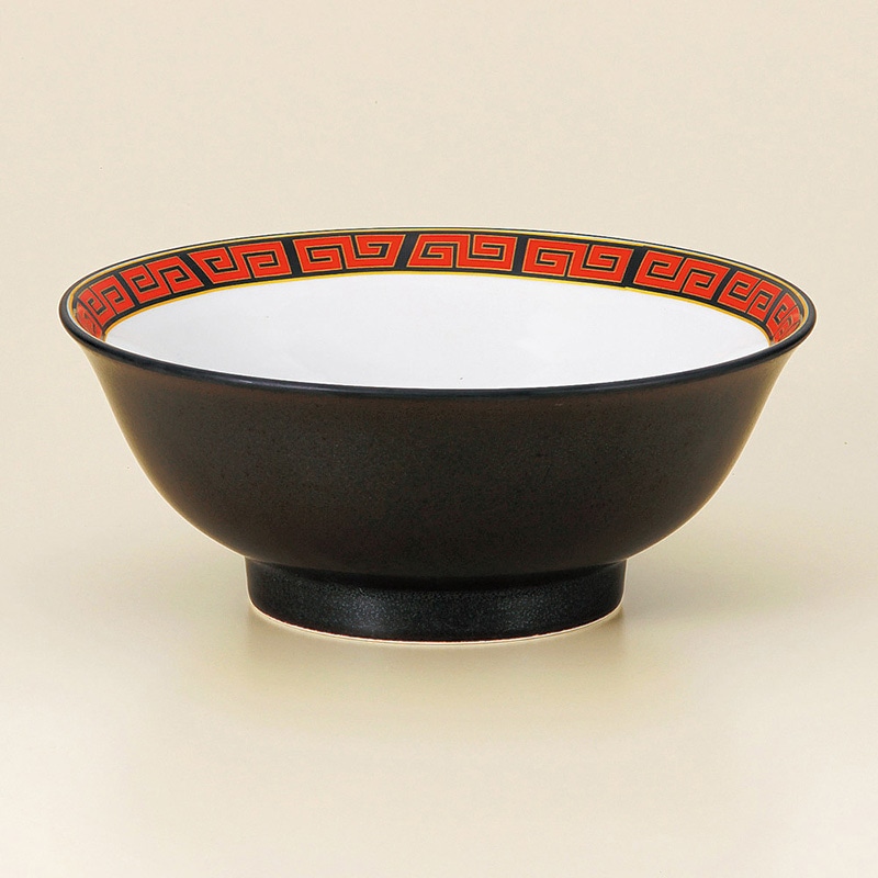 山万 70917-020 雷門黒海6.8反高台丼 1個（ご注文単位1個）【直送品】