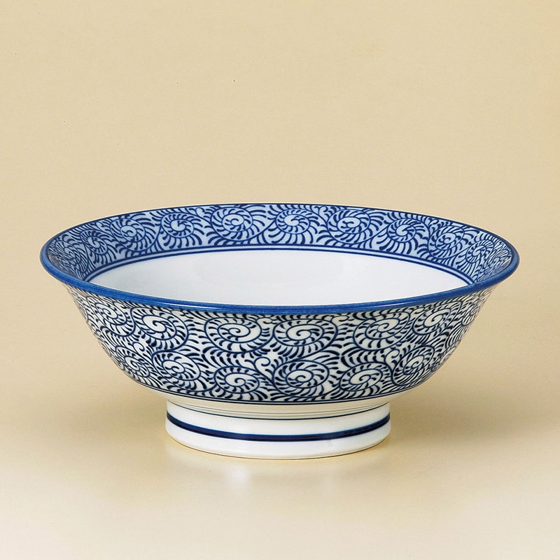 山万 70929-100 タコ唐草7.0反高台丼 1個（ご注文単位1個）【直送品】