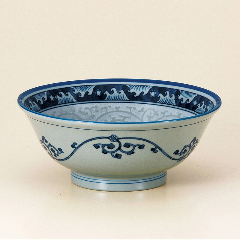 山万 71319-100 波唐草6.8反高台丼 1個（ご注文単位1個）【直送品】